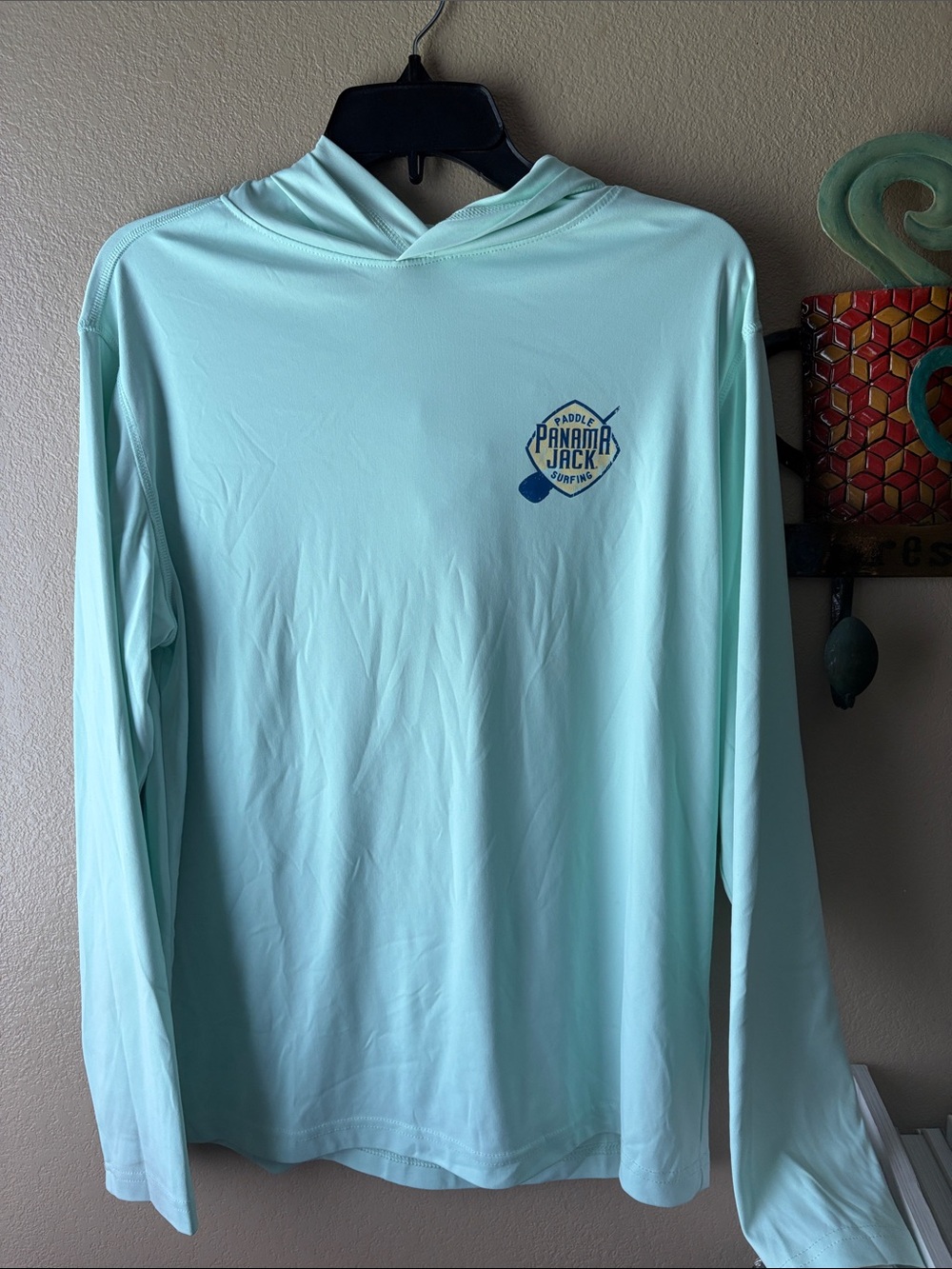 Panama Jack Men’s Light Mint Long-Sleeve Swim Hoodie